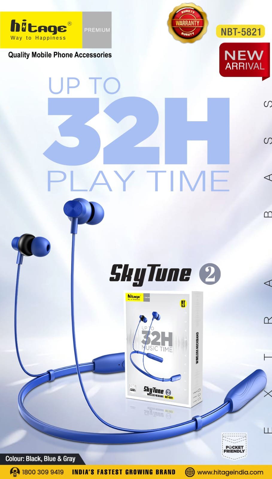 NBT-5821 Hitage BT Neckband