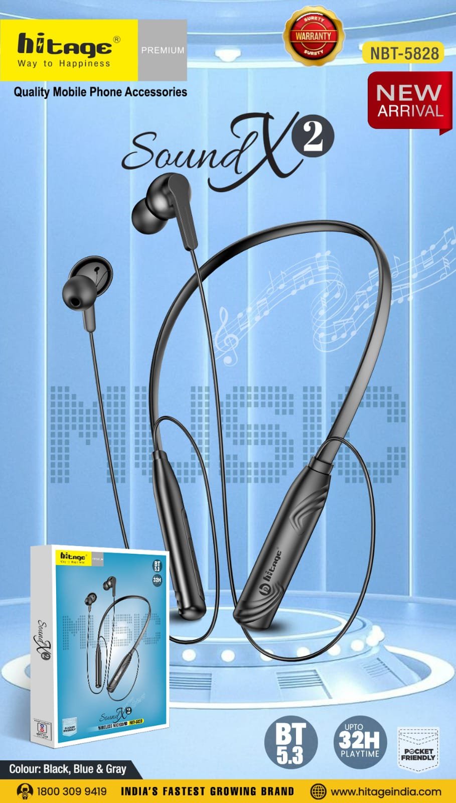 NBT-5828 Hitage BT Neckband