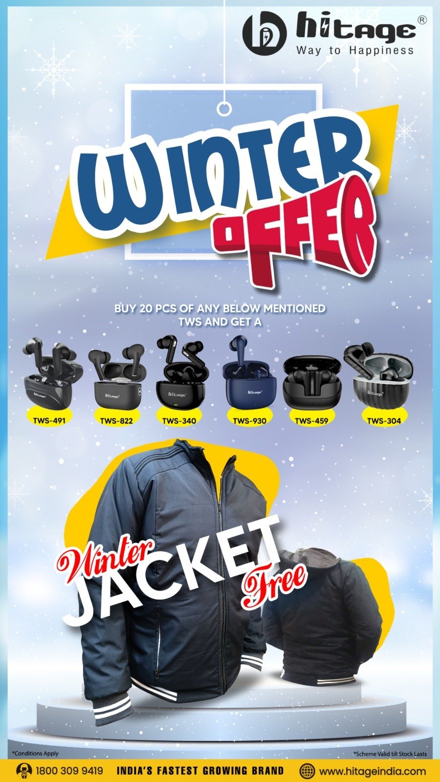 OFFER-JACKET-TWS 20 Pcs.