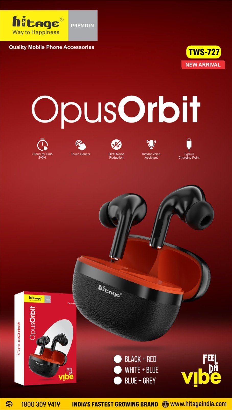 TWS-727 Hitage Wireless Earbuds