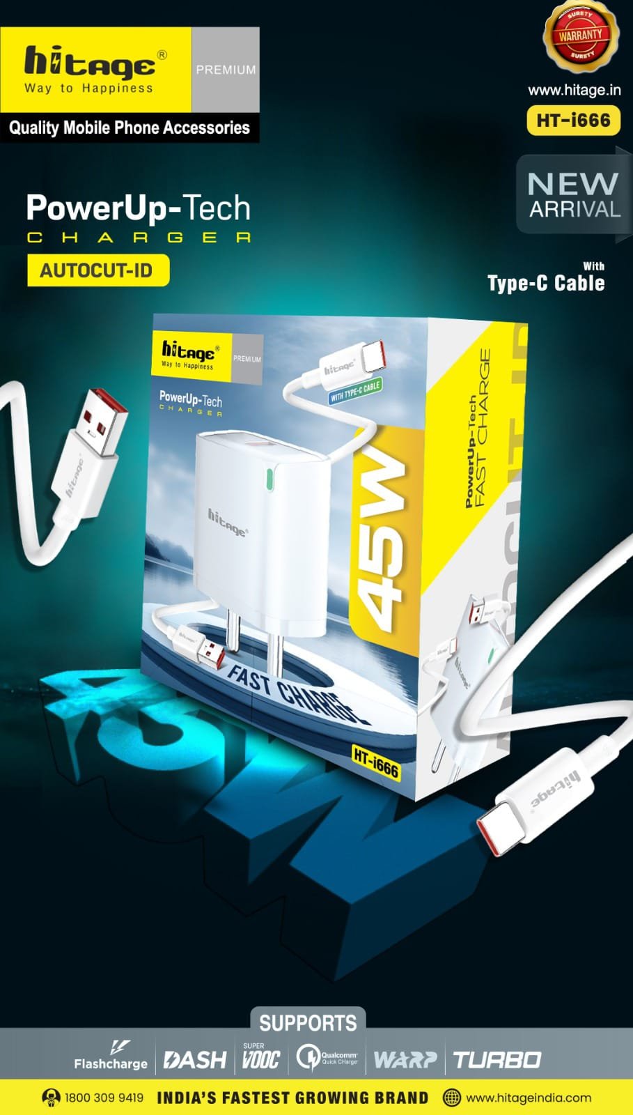 HT-i666 Hitage (45W) Charger-1