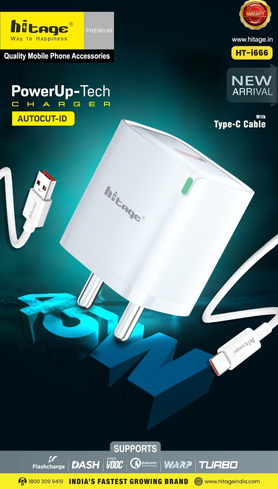 HT-i666 Hitage (45W) Charger