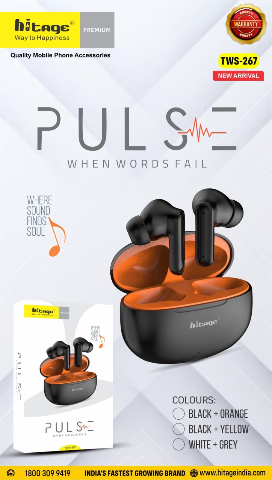 TWS-267 Hitage Wireless Earbuds