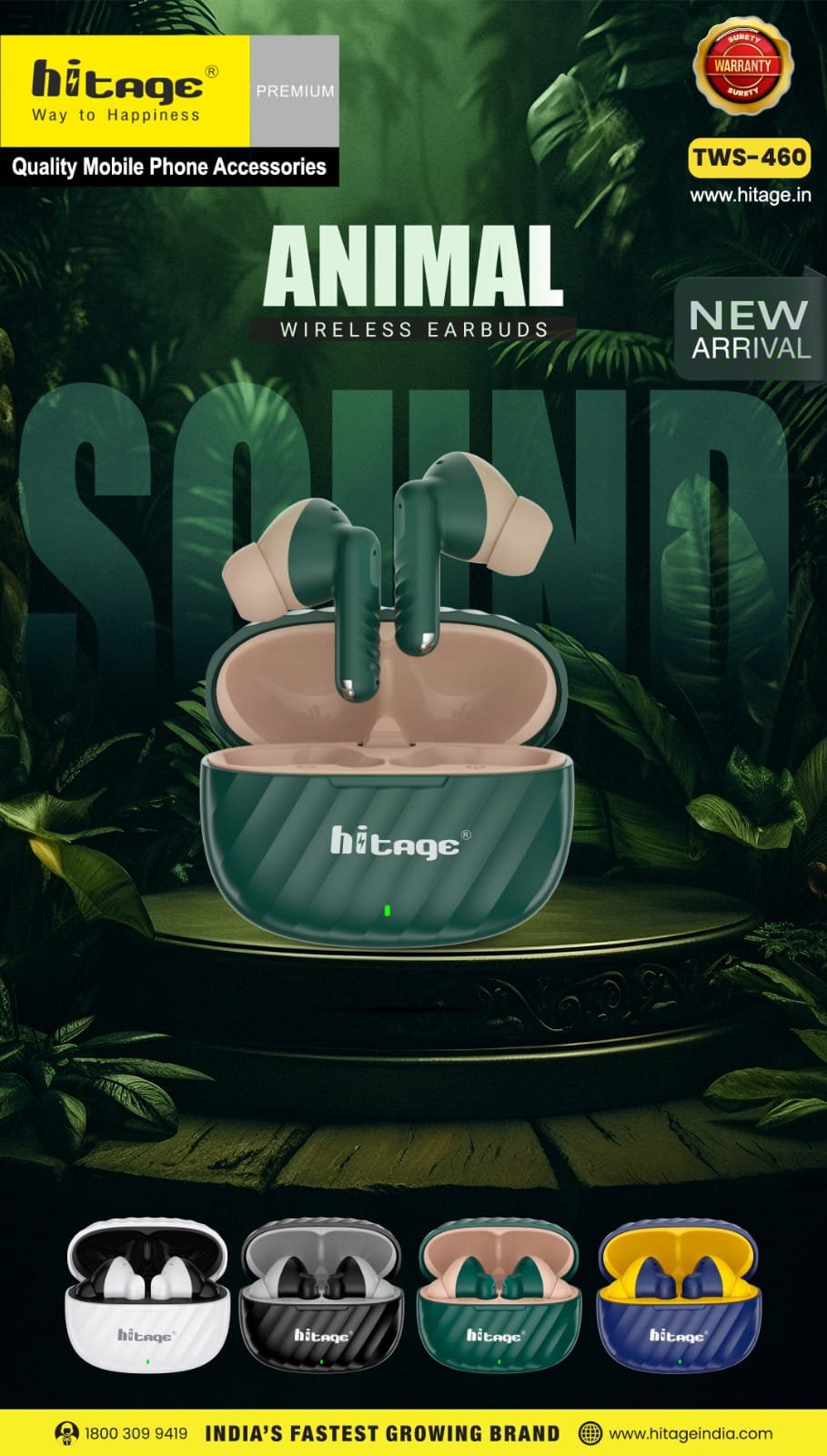 TWS-460 Hitage Wireless Earbuds-1