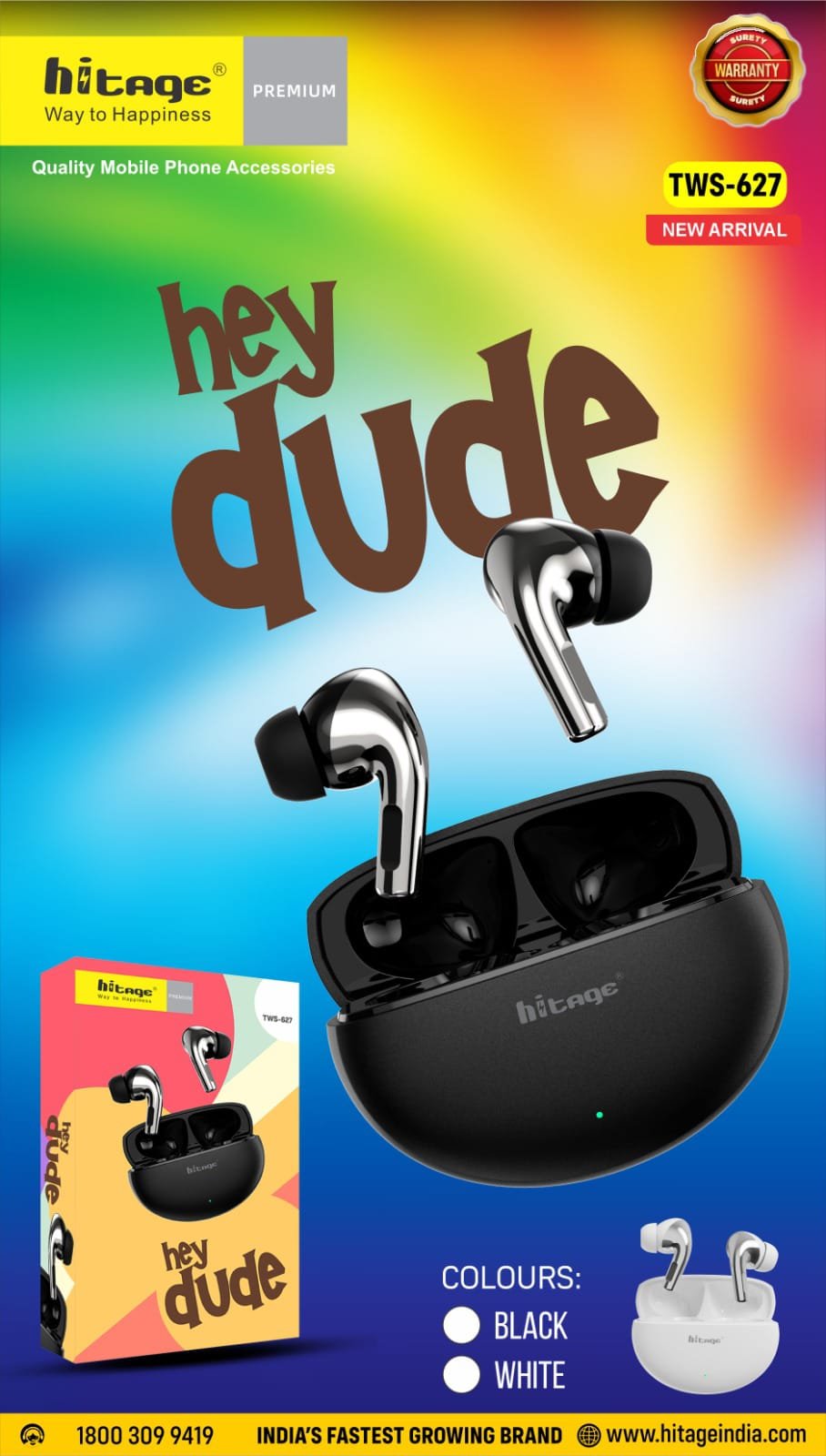 TWS-627 Hitage Wireless Earbuds