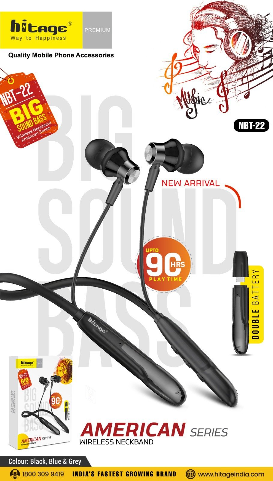 NBT-22 Hitage BT Neckband