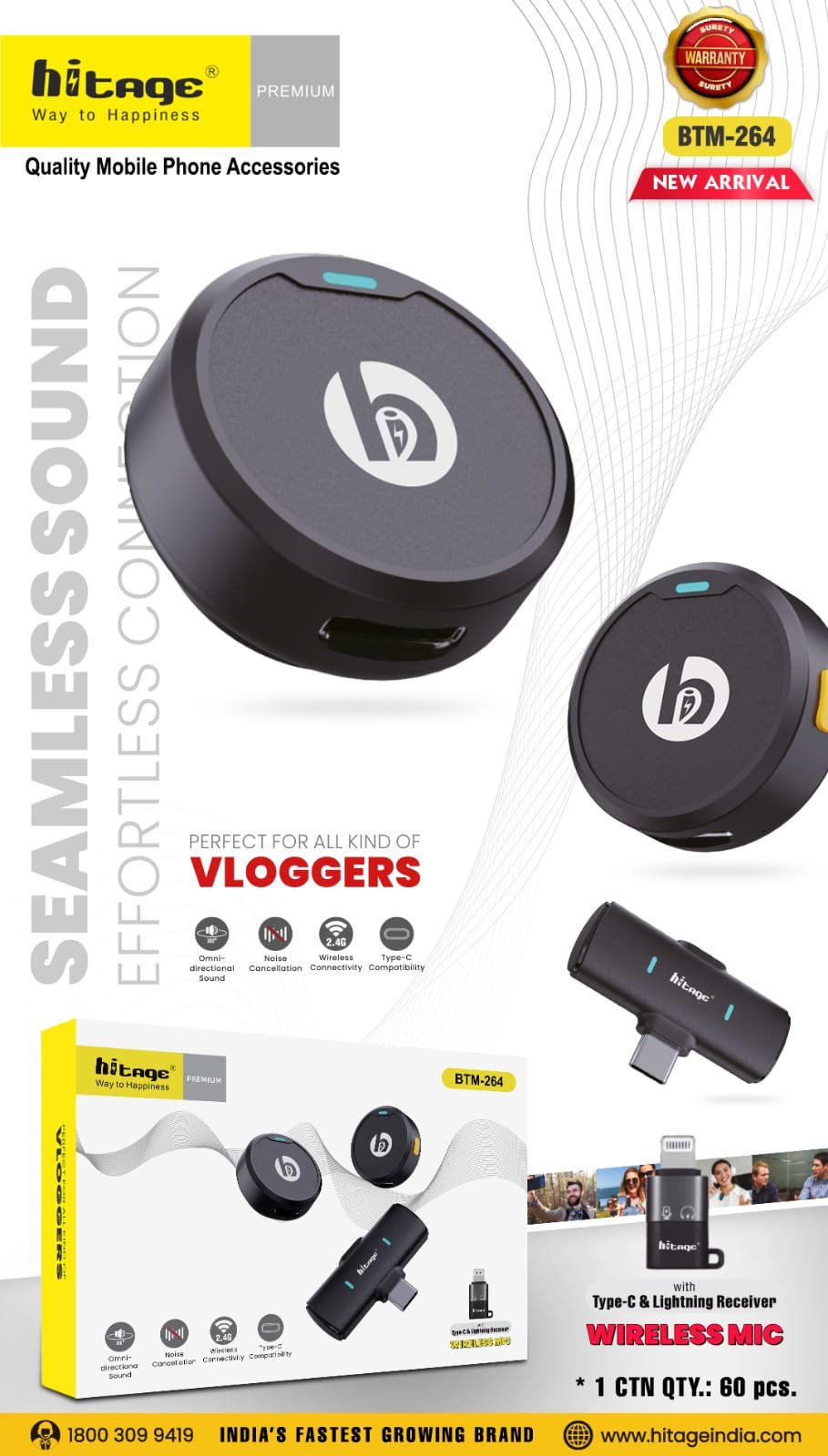 BTM-264 Hitage Wireless MIC