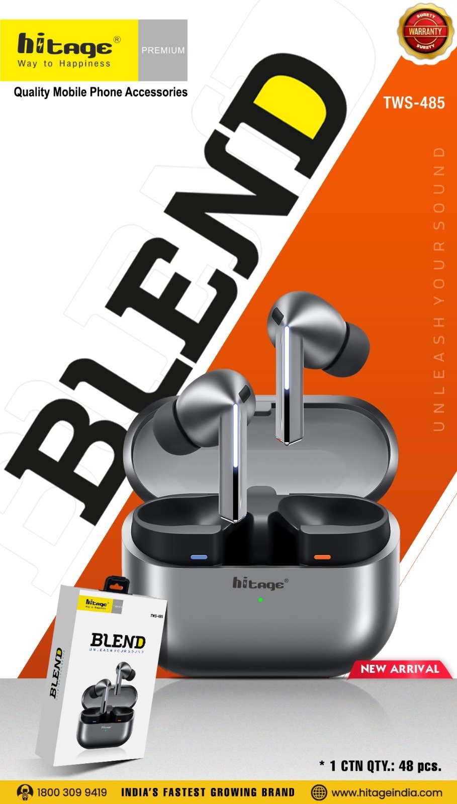 TWS-485 Hitage Wireless Earbuds