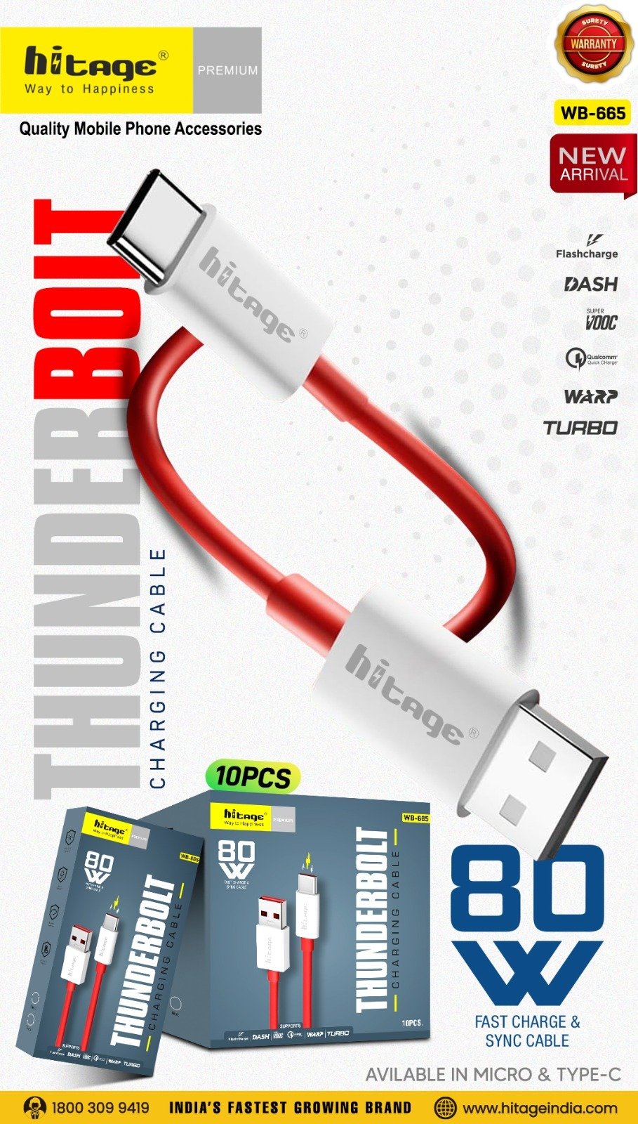 WB-665 Data Cable (80W)-Type-C