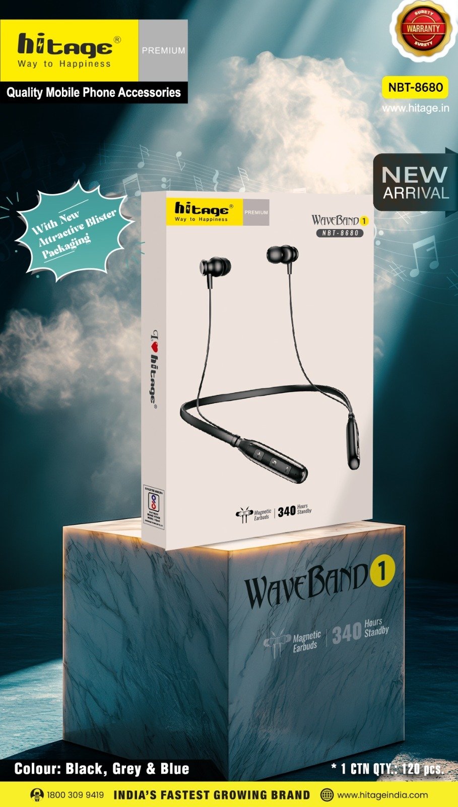 NBT-8680 Hitage BT Neckband (N)