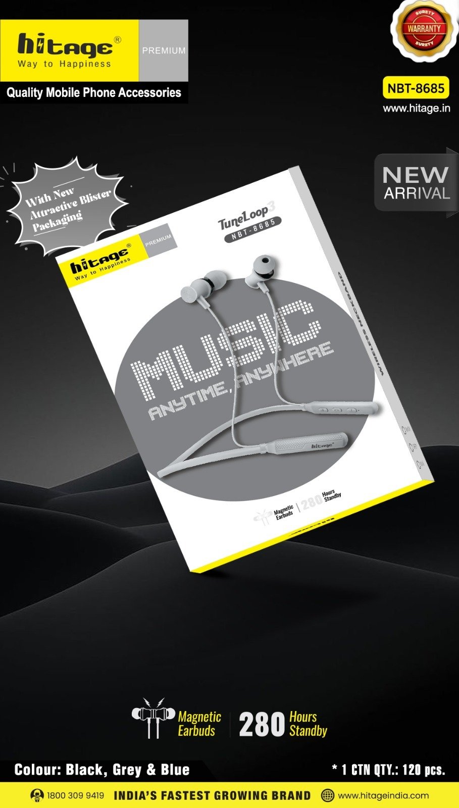 NBT-8685 Hitage BT Neckband (N)