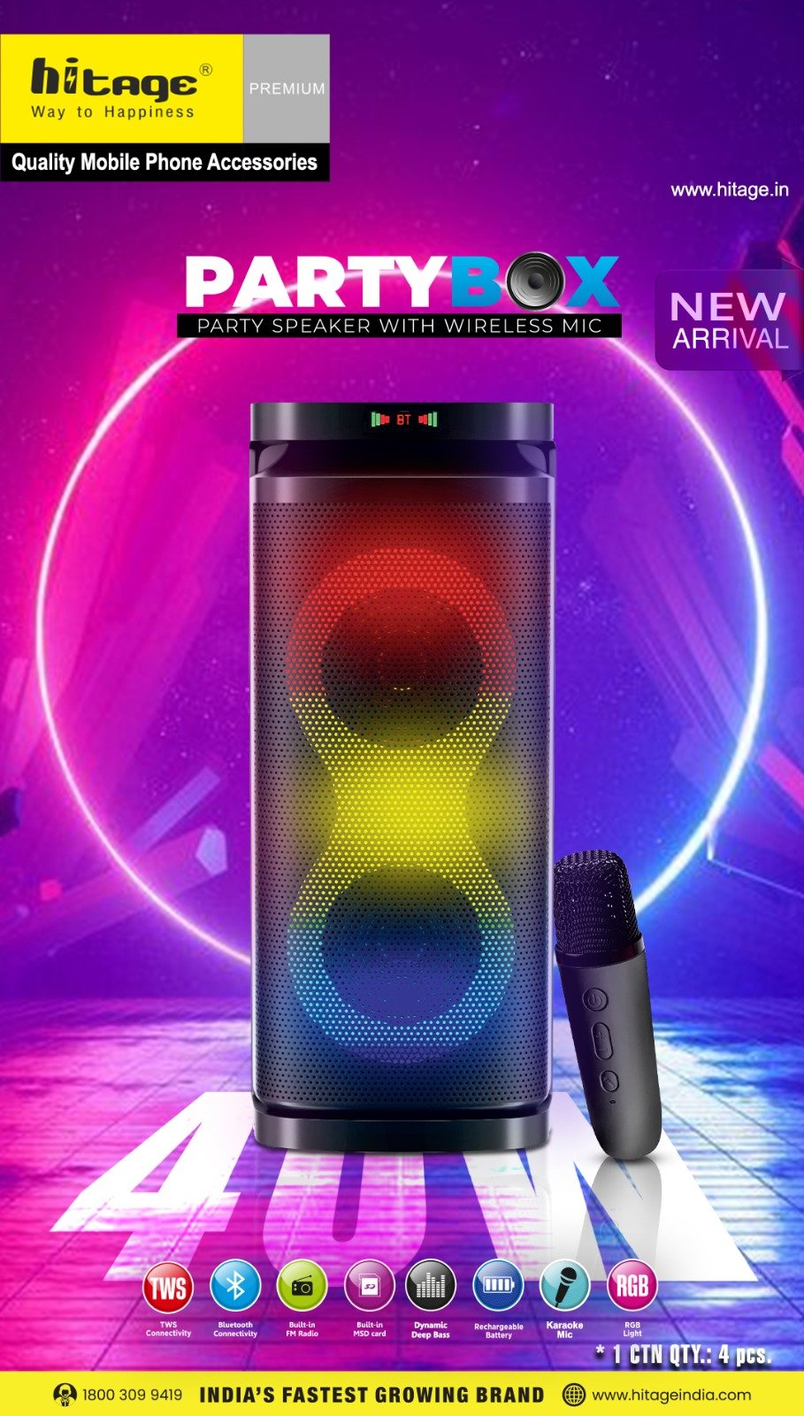 Party Box Hitage BT Speakar