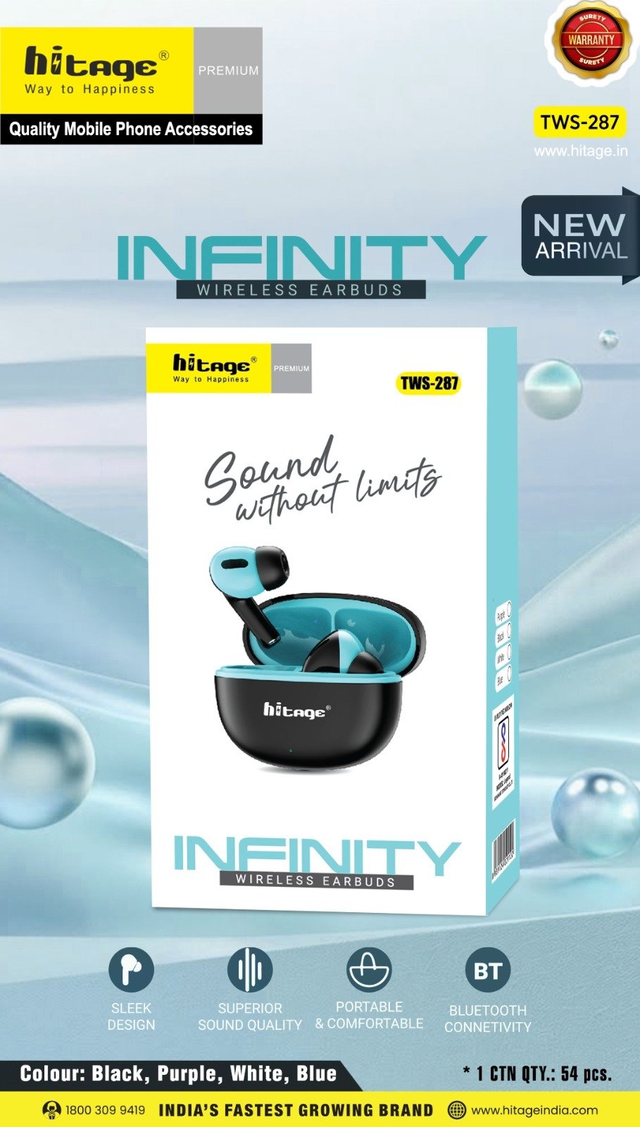 TWS-287 Hitage Wireless Earbuds (2)