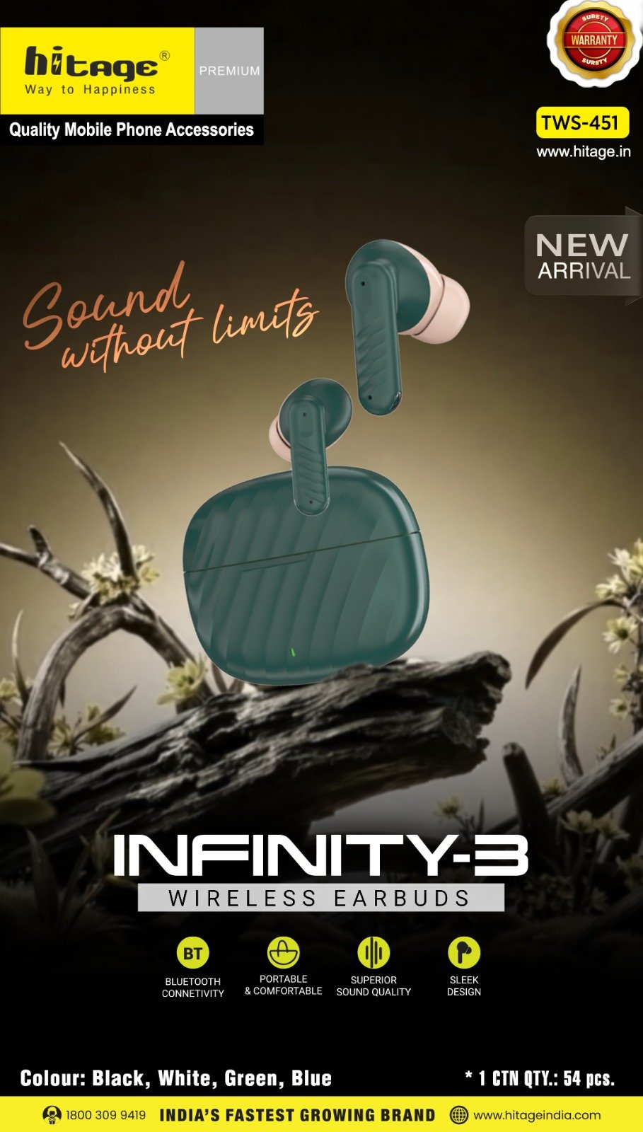 TWS-451 Hitage Wireless Earbuds-1