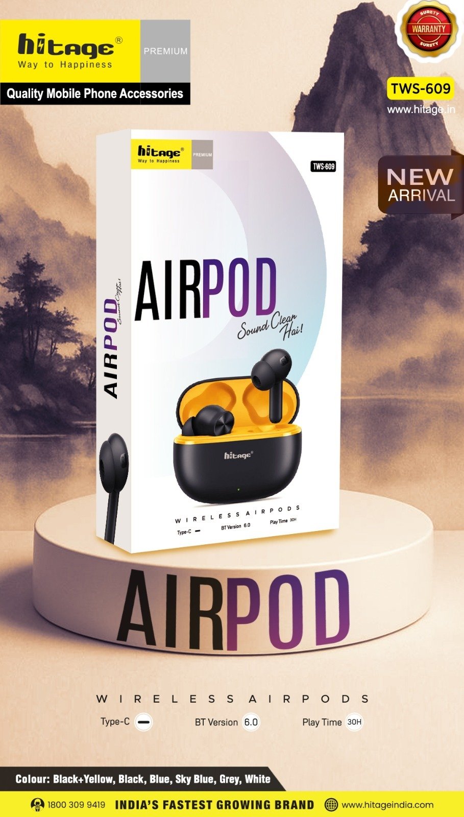 TWS-609 Hitage Wireless Earbuds (2)