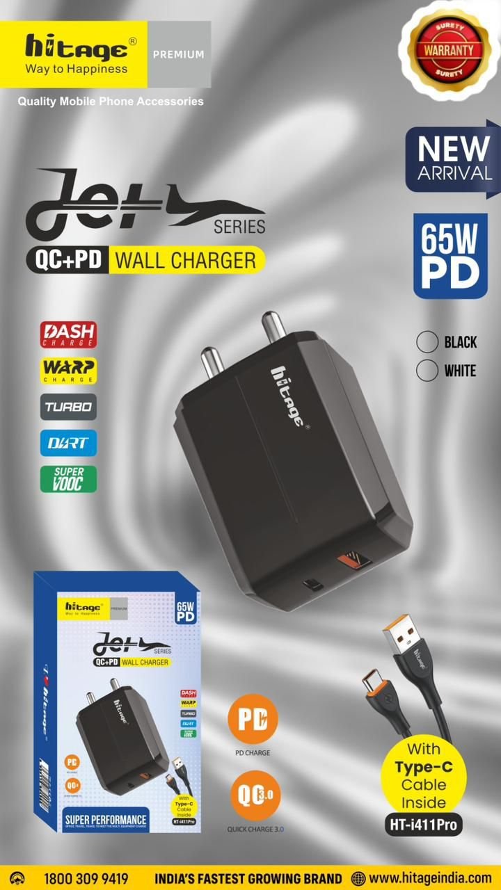HT-i411 Pro Hitage CQ-PD Charger (65W)