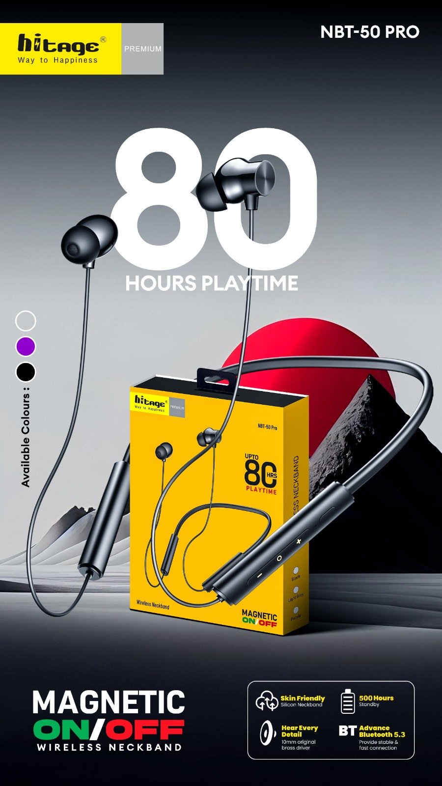 NBT-50 Pro Hitage BT Neckband