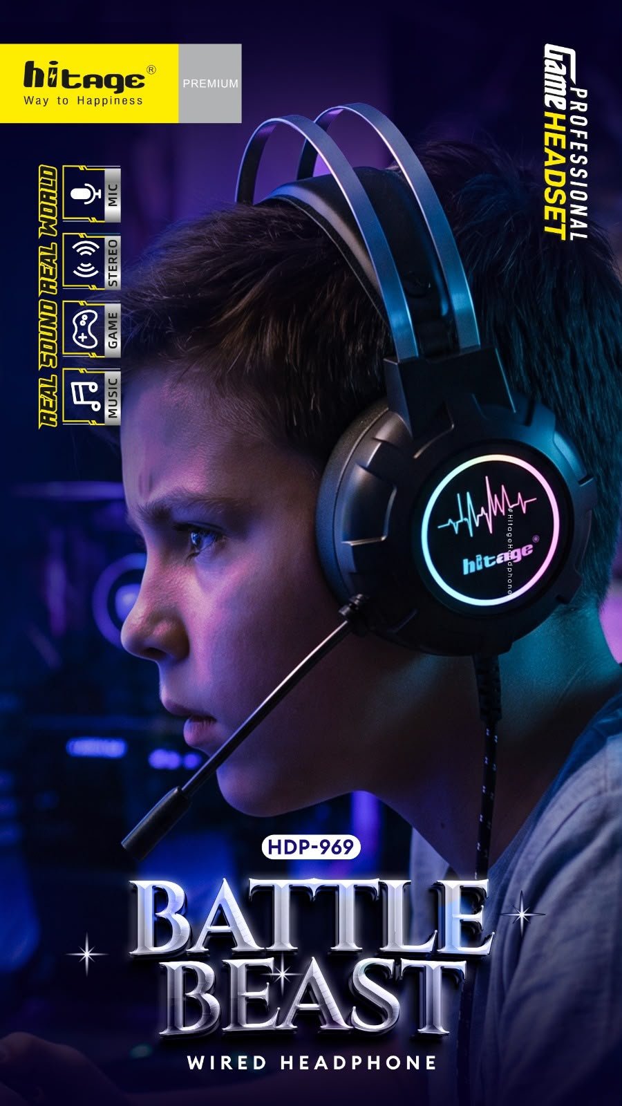 HDP-969 Hitage BT Headphone