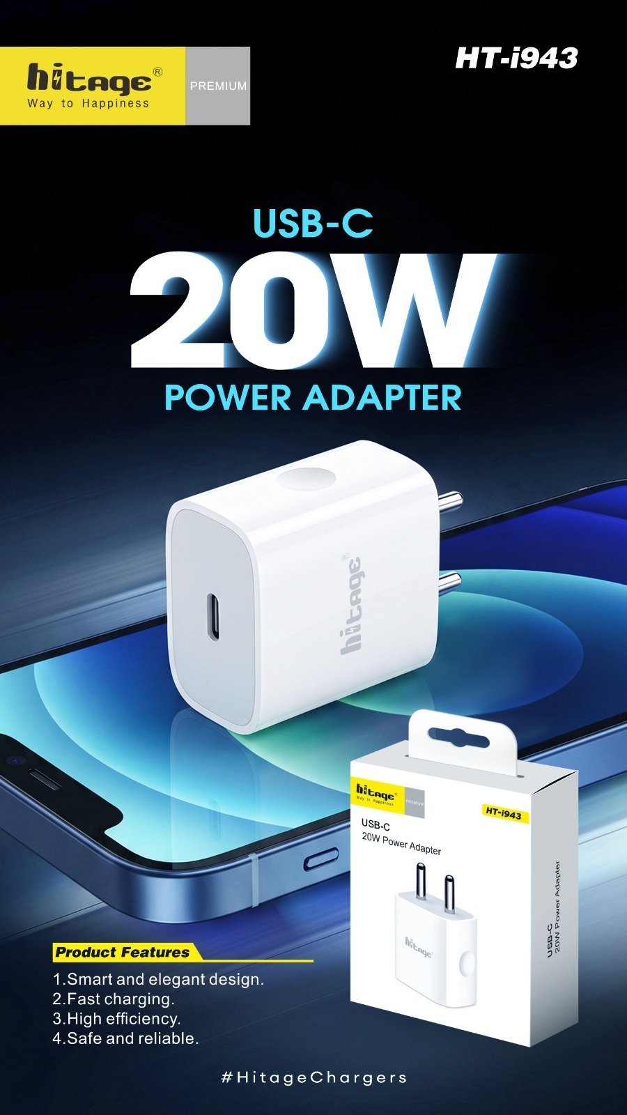 HT-i943 Hitage (20W) Charger (T.C.)