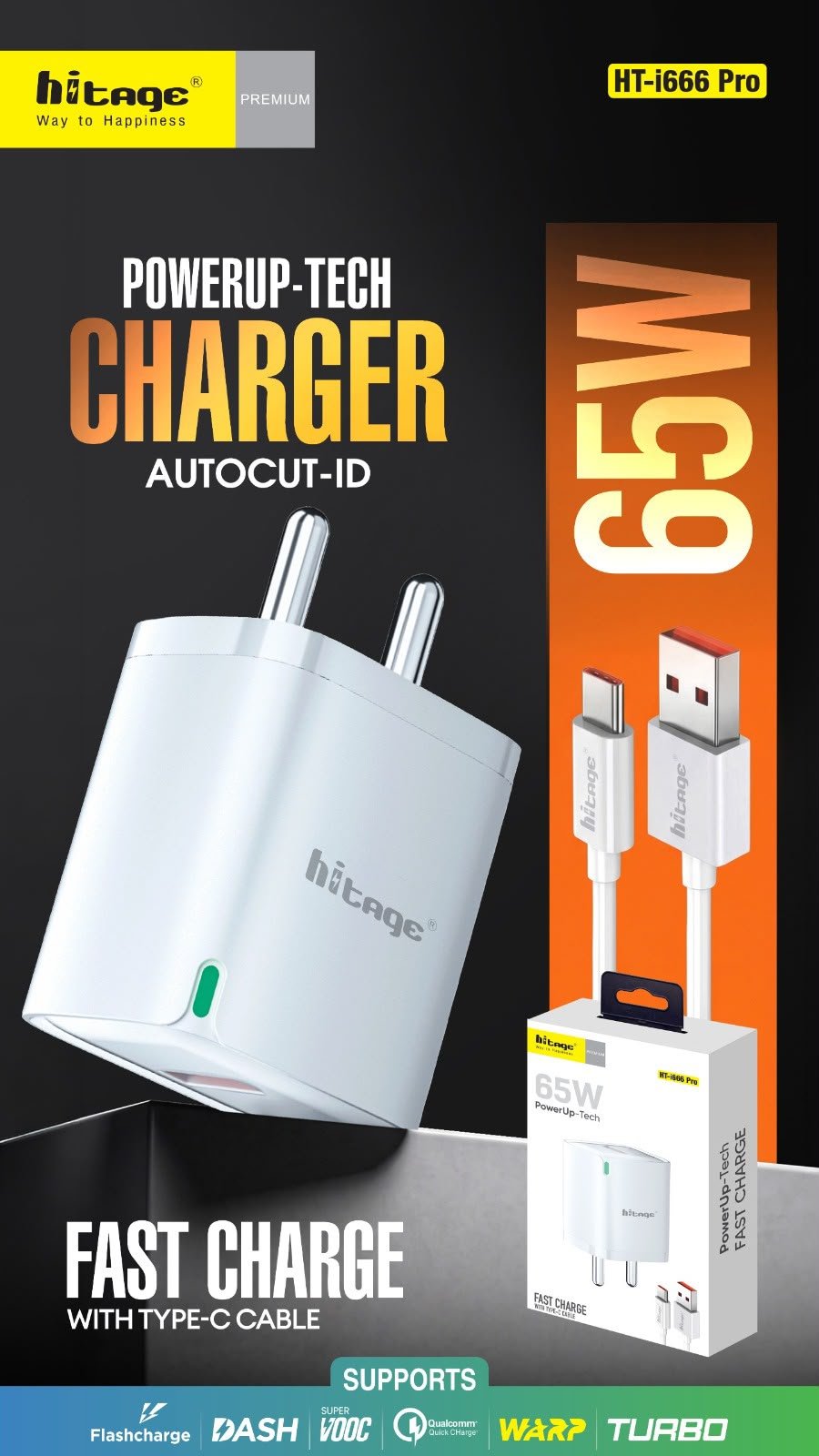 HT-i666 Pro Hitage (65W) Charger