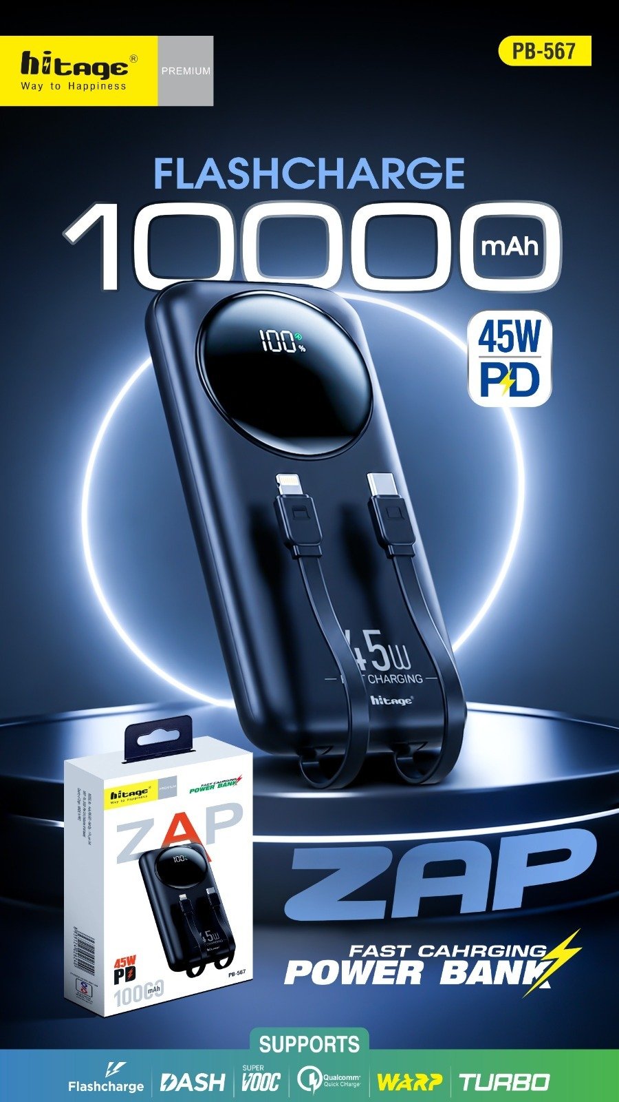 Pb-567 Power Bank 1000 mah (45W)