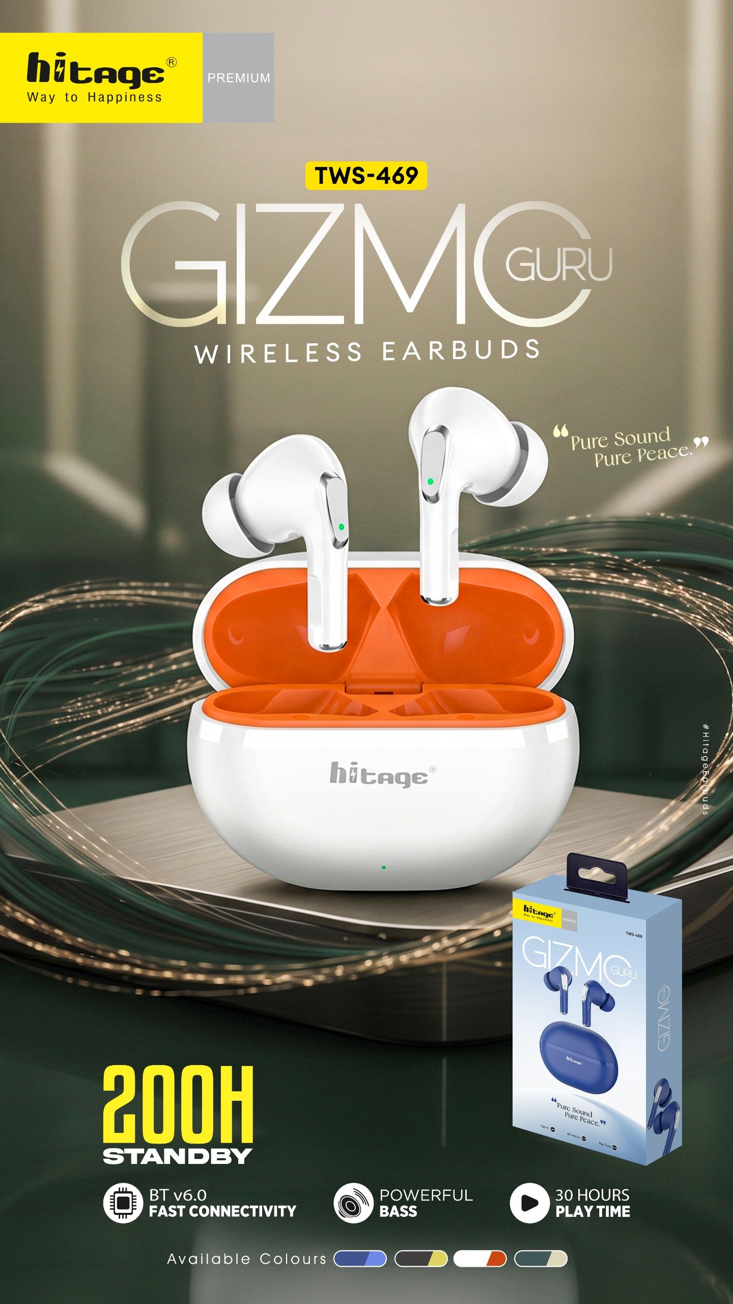 TWS-469 Hitage Wireless Earbuds