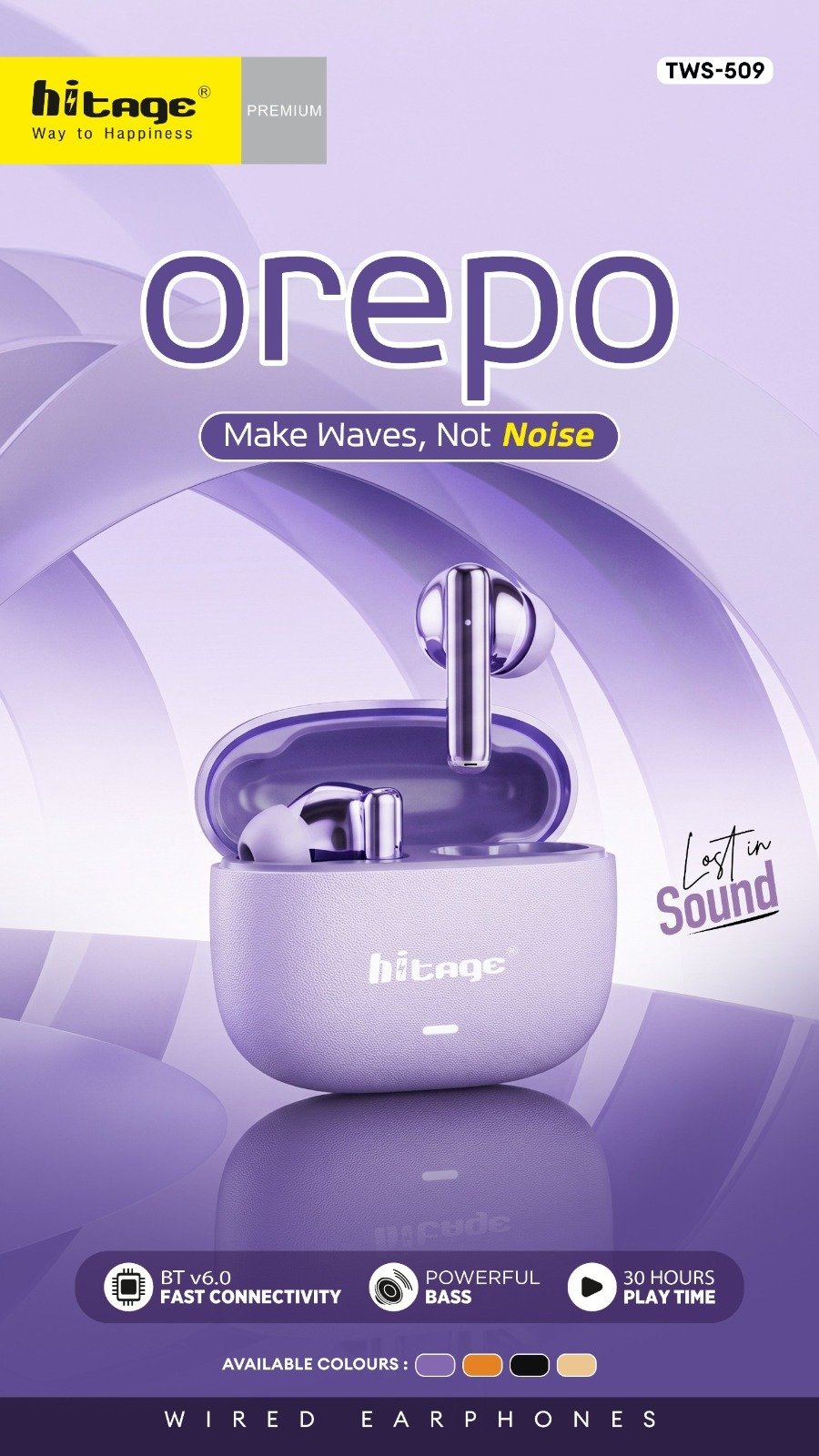 TWS-509 Hitage Wireless Earbuds