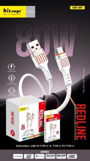 WB-189 Data Cable (80W)-Type-C
