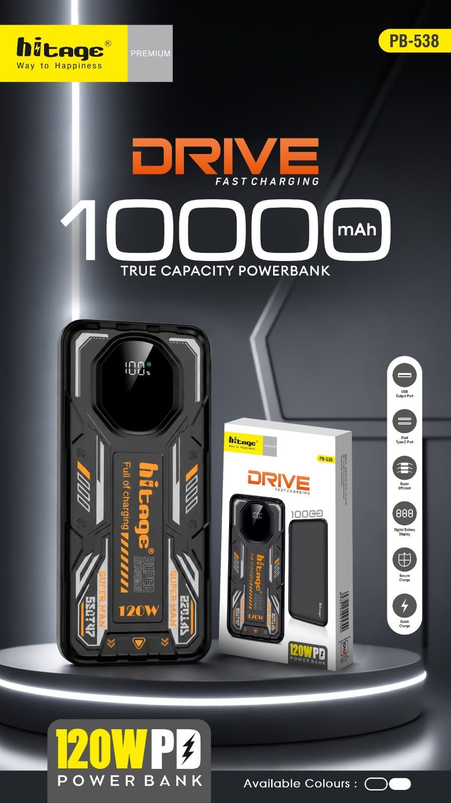 PB-538 Hitage Power Bank (10000mAh)