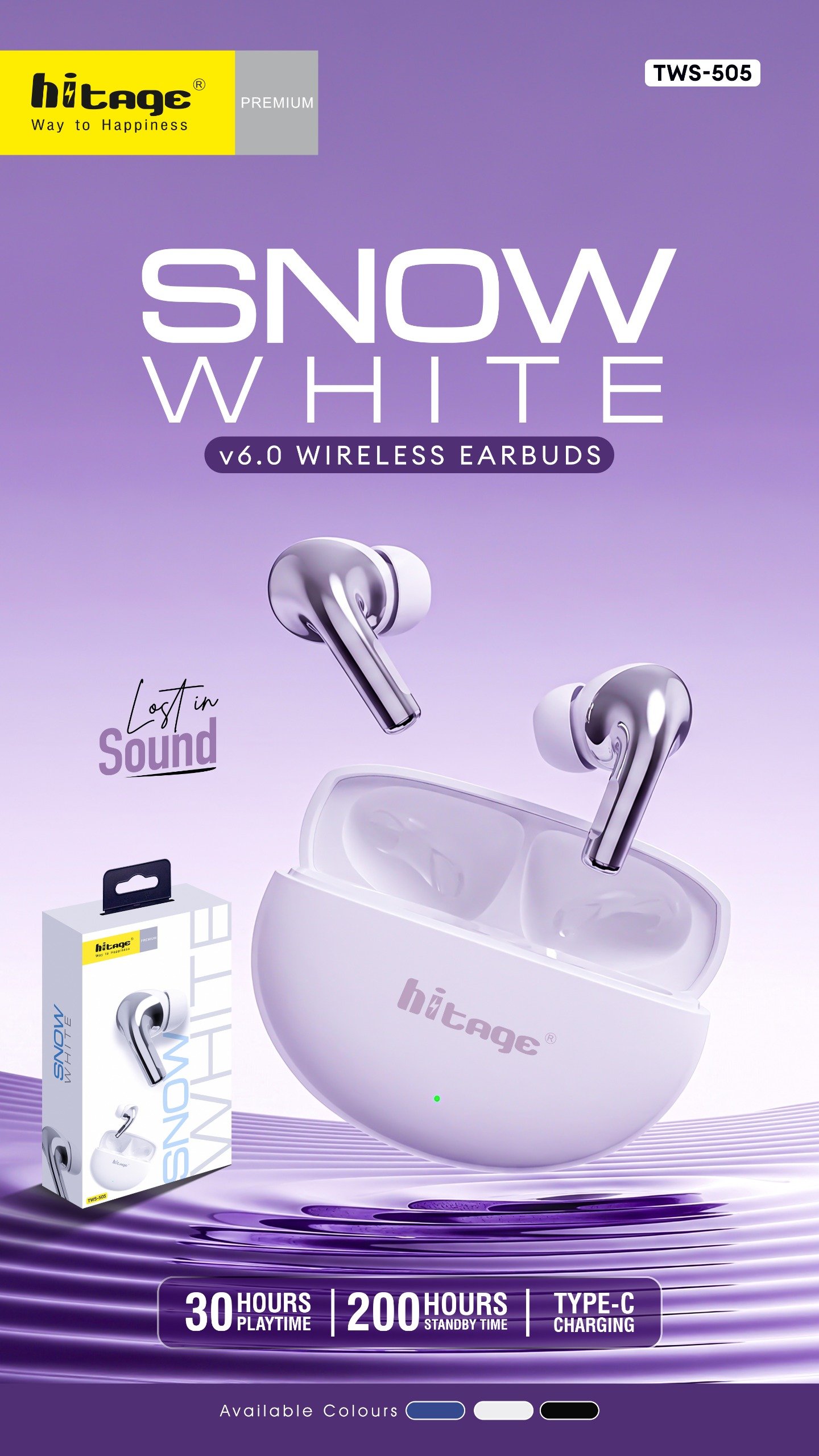 TWS-505 Hitage Wireless Earbuds