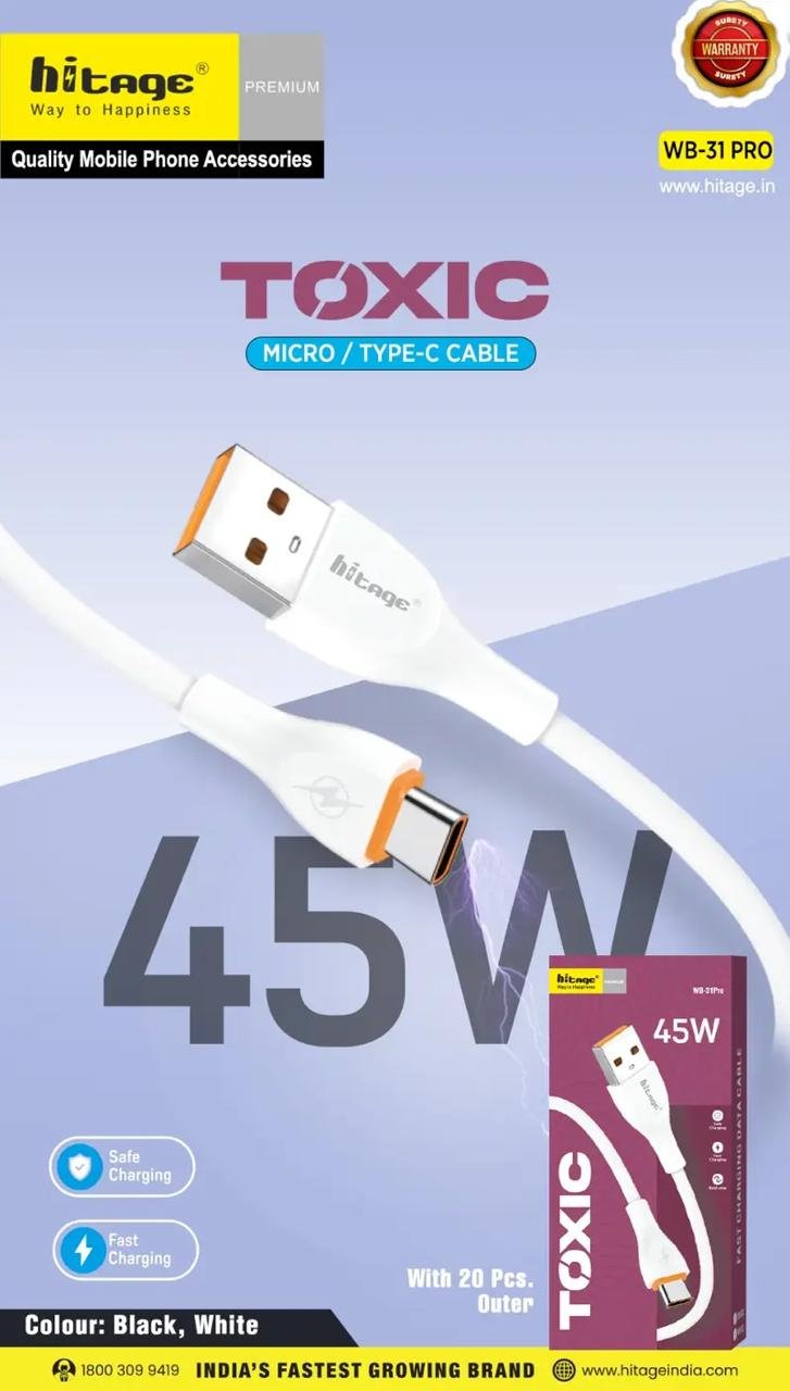 WB-31 Pro Data Cable (45W) Type-C