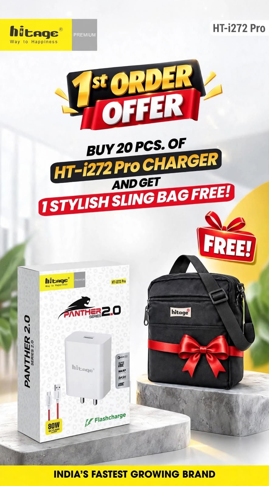 HT-i272 Pro (80W) Hitage Charger-T.C.