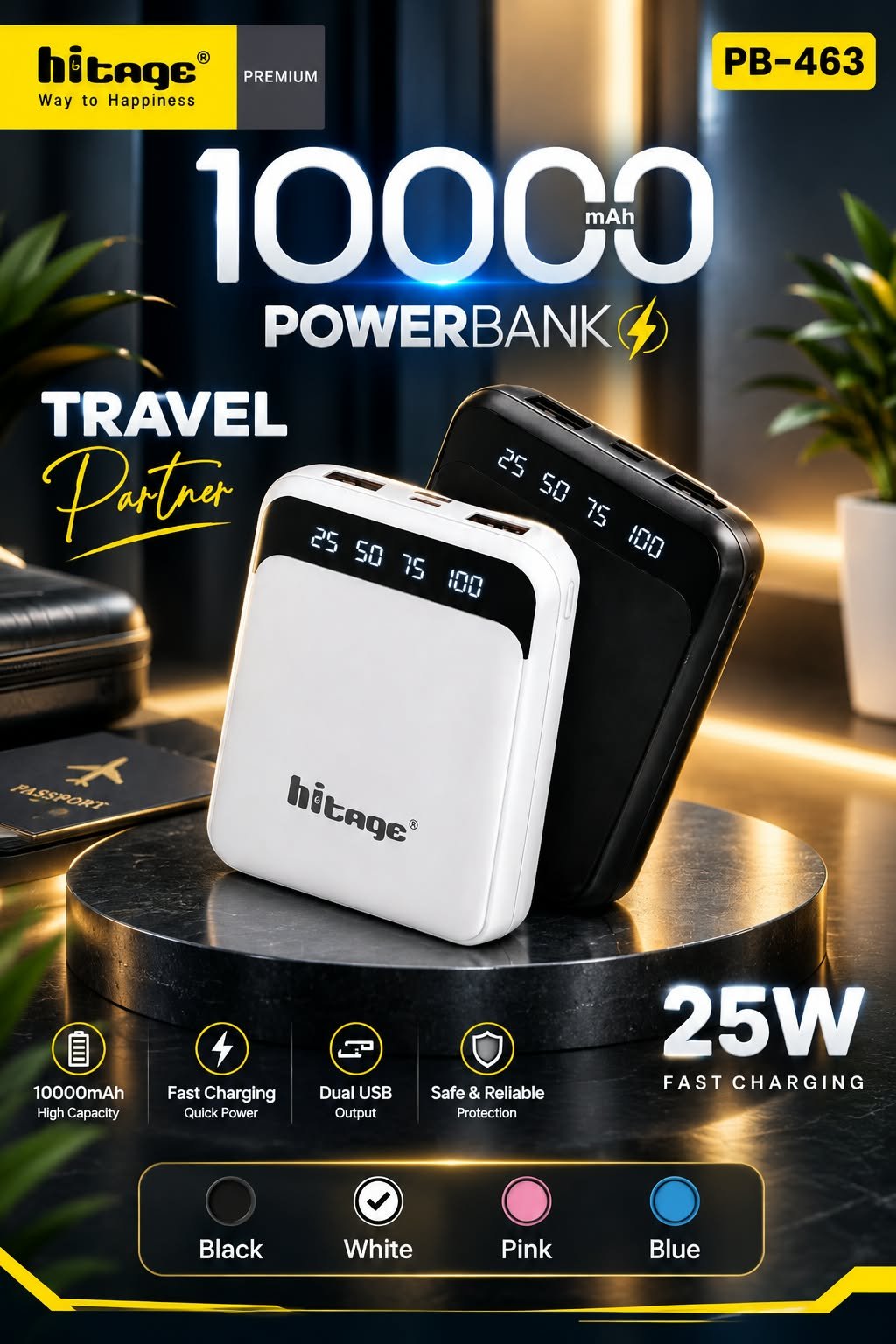 PB-463 Hitage Power Bank(10000mAh)