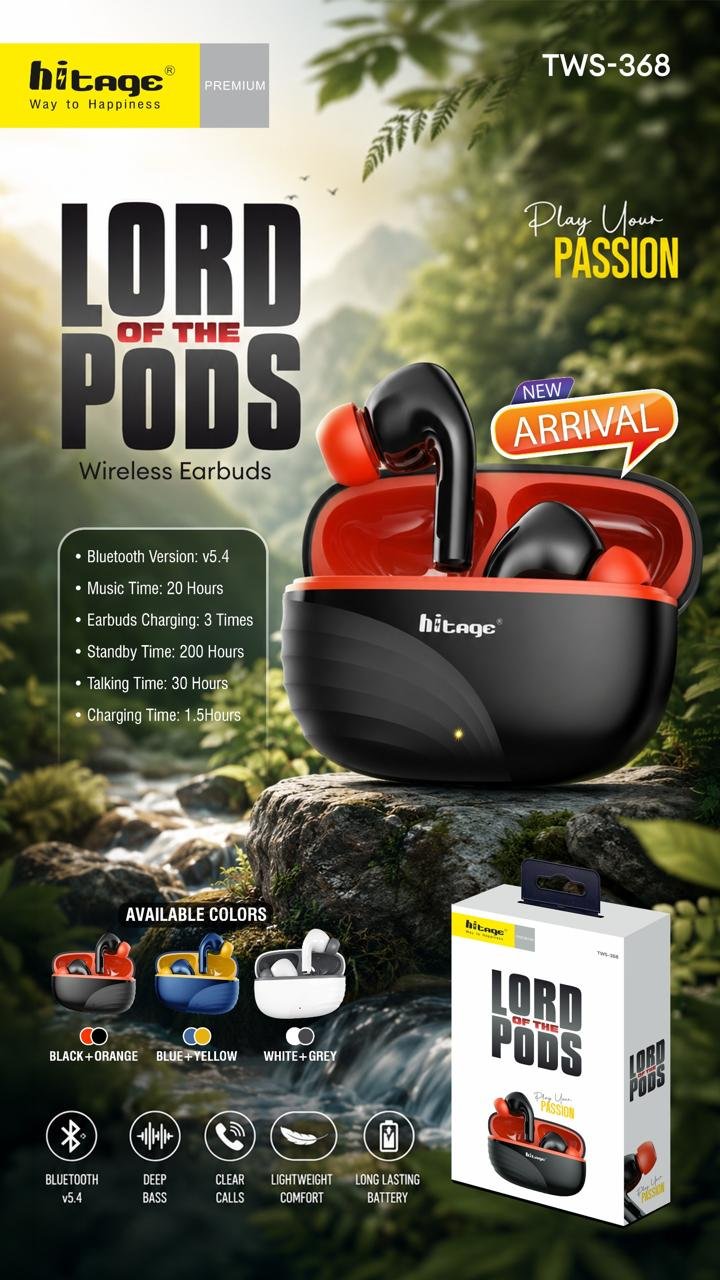 TWS-368 Hitage Wireless Earbuds