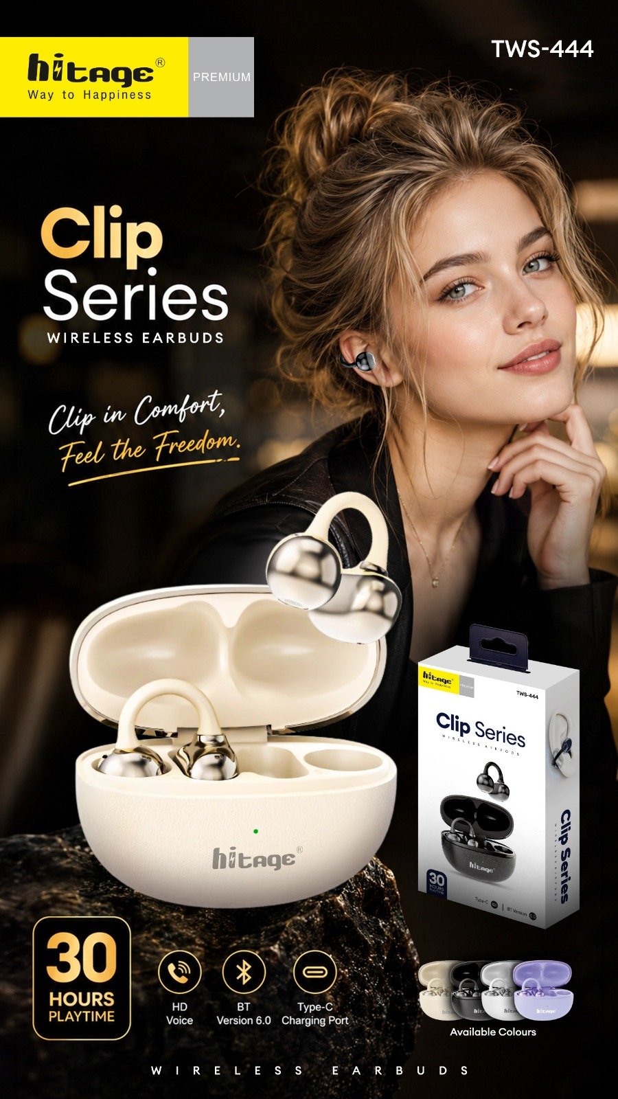 TWS-444 Hitage Wireless Earbuds