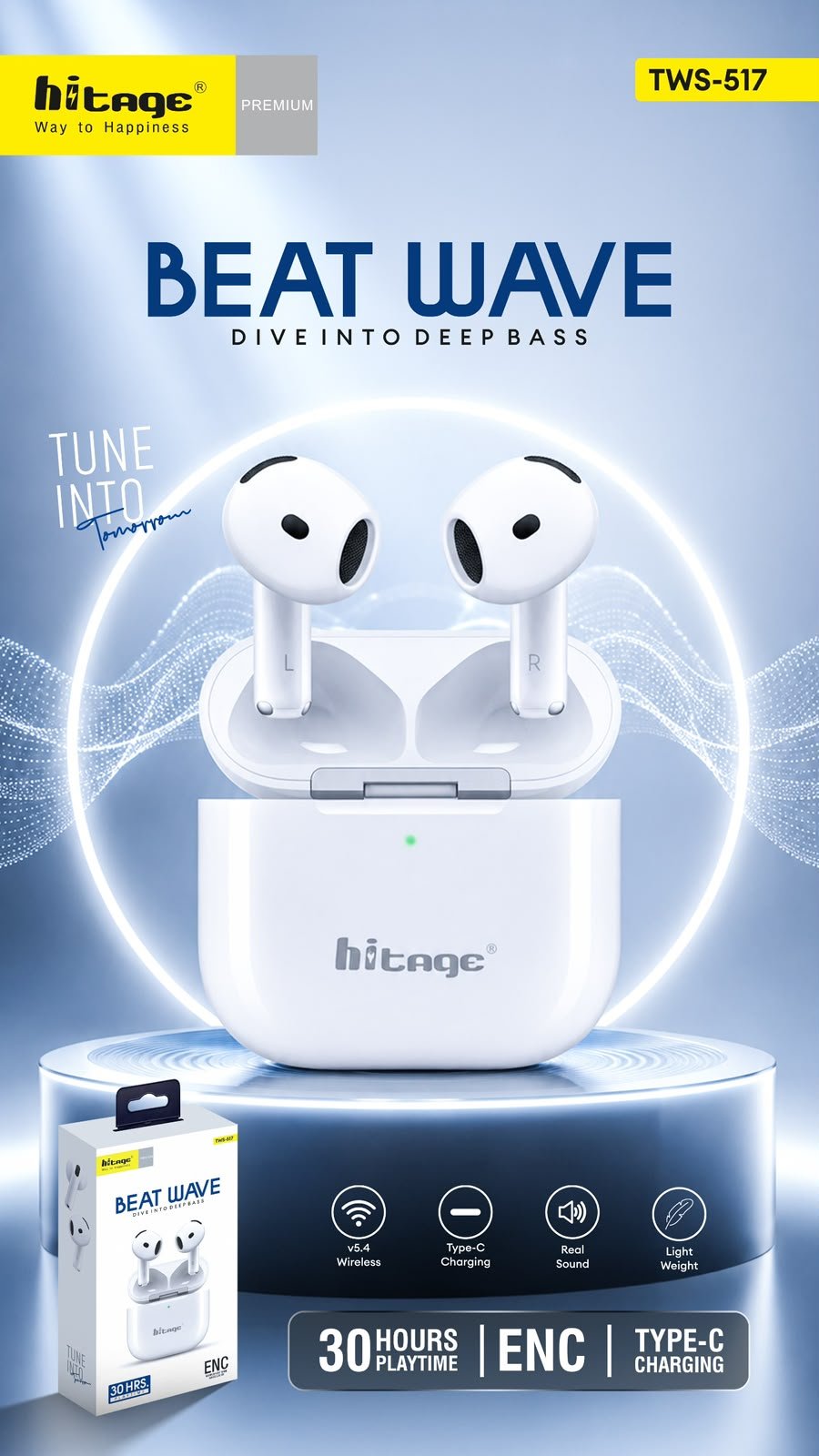 TWS-517 Hitage Wireless Earbuds