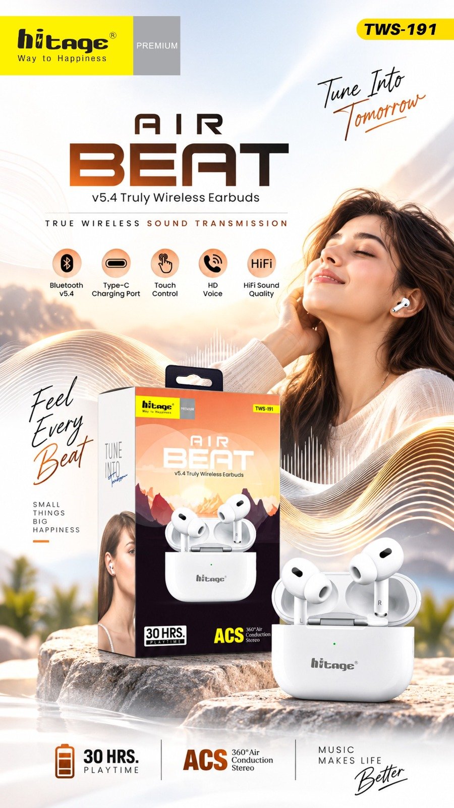 TWS-191 Hitage Wireless Earbuds